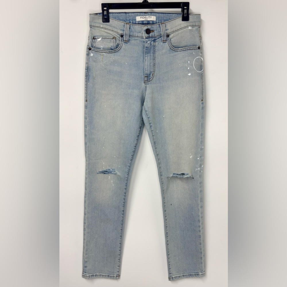 Fidelity Men’s Vantage Slim Straight Jeans 32 X 32 Lithium Blue